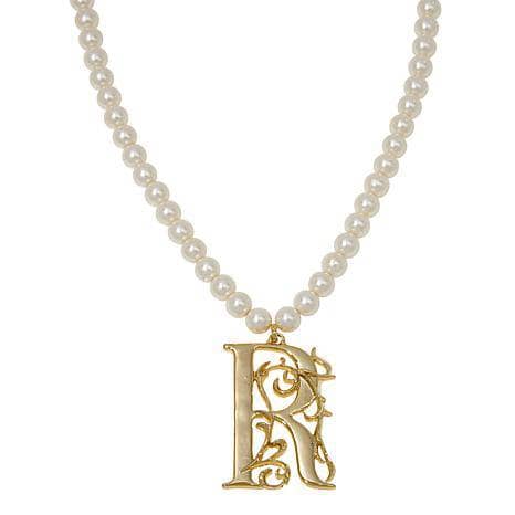 HEIDI DAUS®"Illuminating Letters" Beaded Initial Necklace