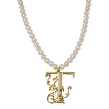 HEIDI DAUS®"Illuminating Letters" Beaded Initial Necklace
