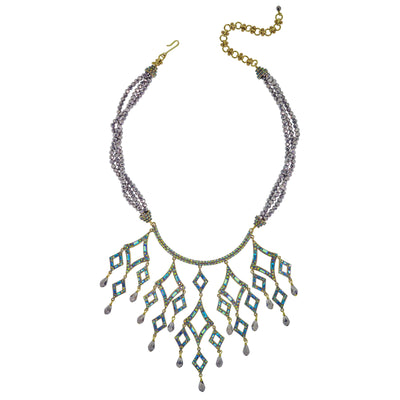 HEIDI DAUS®"Diamond Girl" Beaded Crystal Deco Necklace