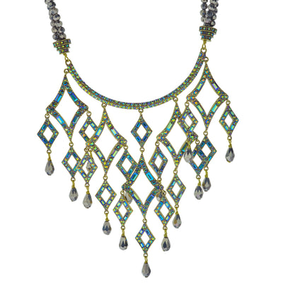 HEIDI DAUS®"Diamond Girl" Beaded Crystal Deco Necklace