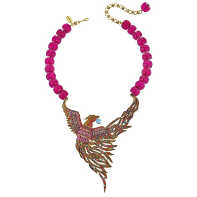 HEIDI DAUS® "Phoenix Reborn" Beaded Crystal Bird Necklace