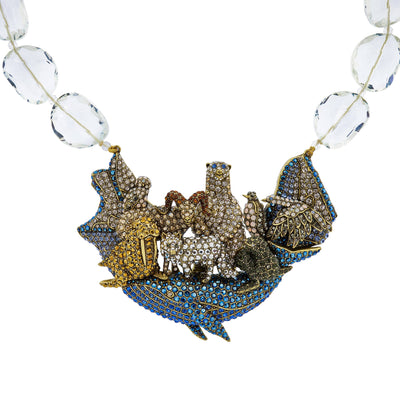 HEIDI DAUS®"Arctic Allure" Beaded Crystal North Pole Sparklescape Necklace