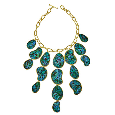 HEIDI DAUS®"Heidi Illustrated" Faux-Abalone Statement Necklace