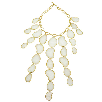 HEIDI DAUS®"Heidi Illustrated" Grand Faux-MOP Statement Necklace