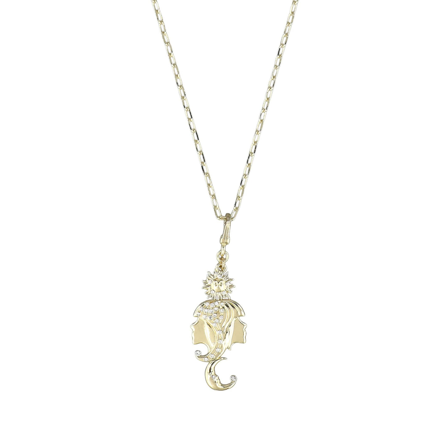 HEIDI DAUS® “Cosmic Signs” Crystal Zodiac Charm Necklace