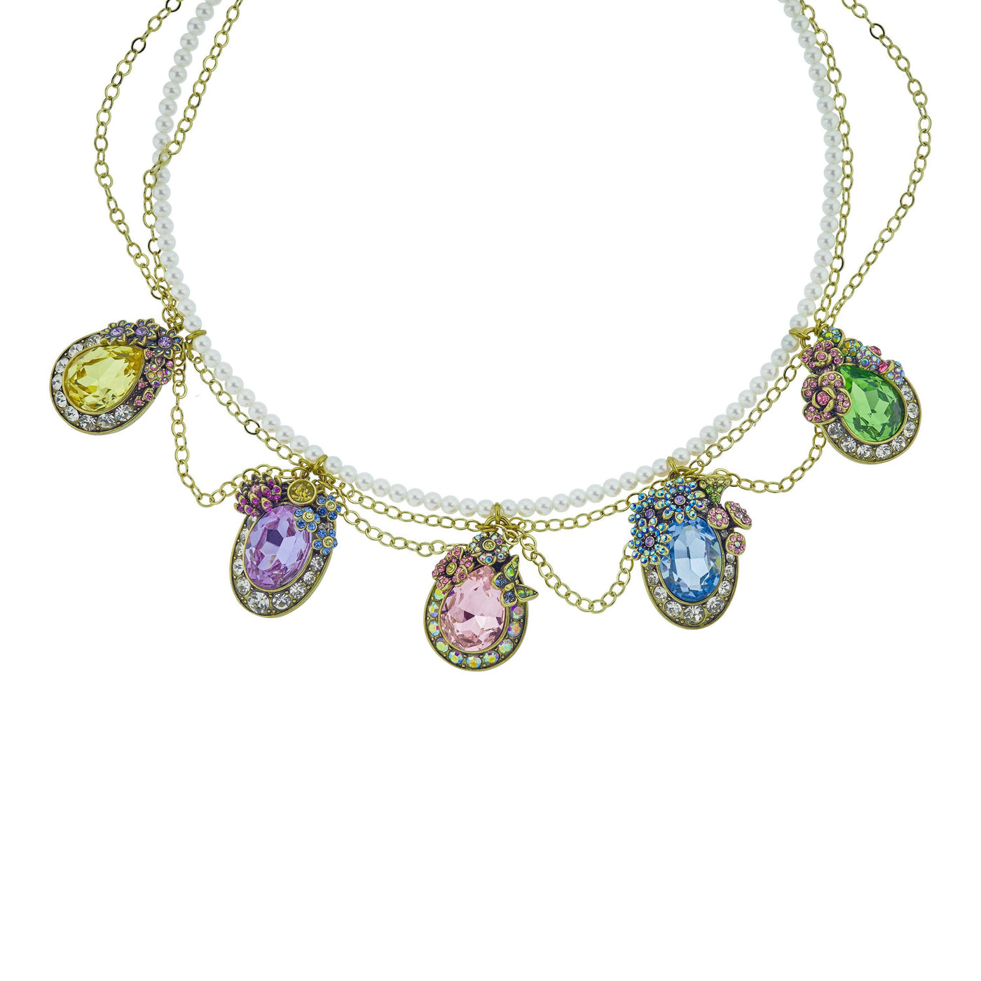 Heidi Daus® "Sparkling Debut"  Crystal Floral Regency Necklace