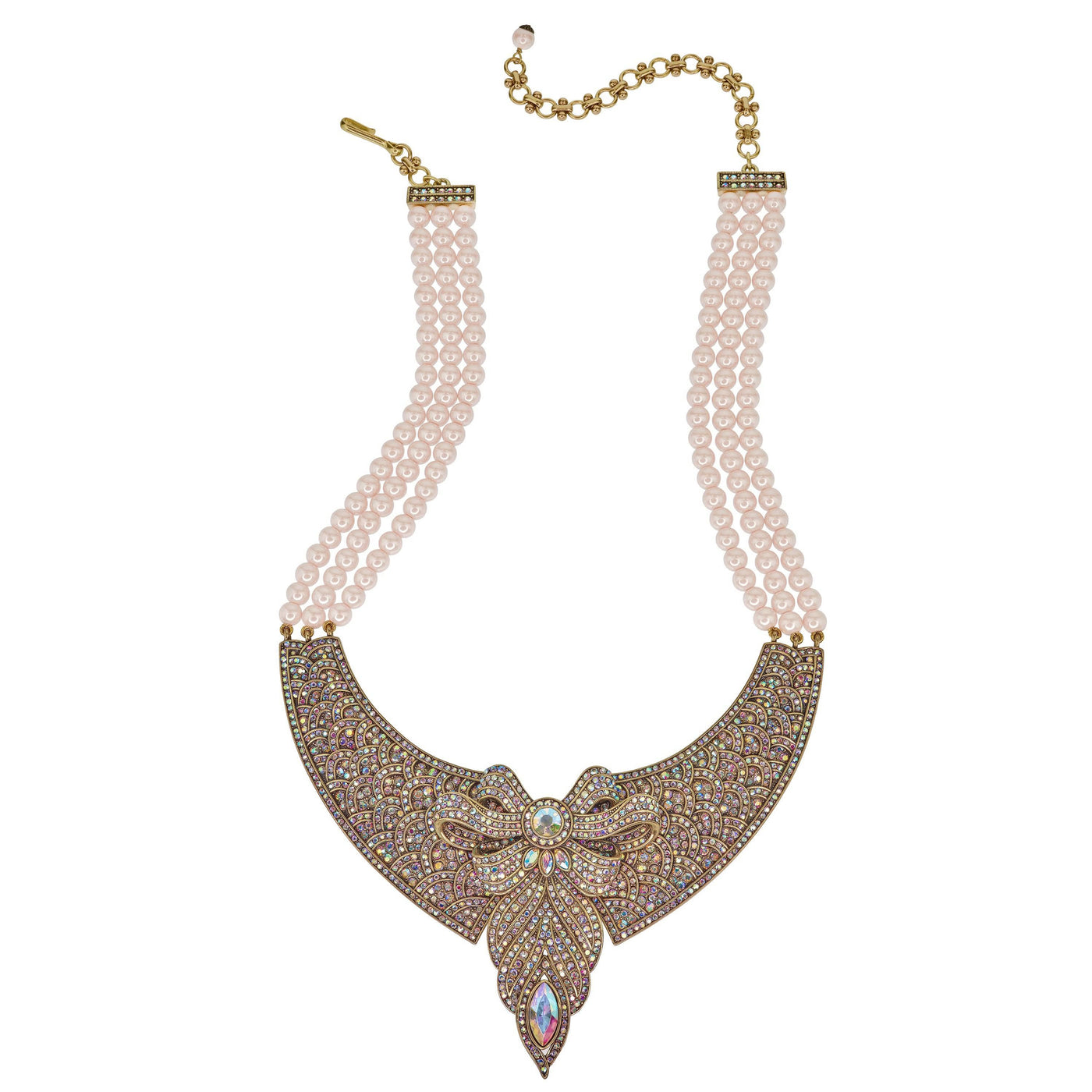 HEIDI DAUS®"Lady Whistledaus" Beaded Crystal Bow Necklace