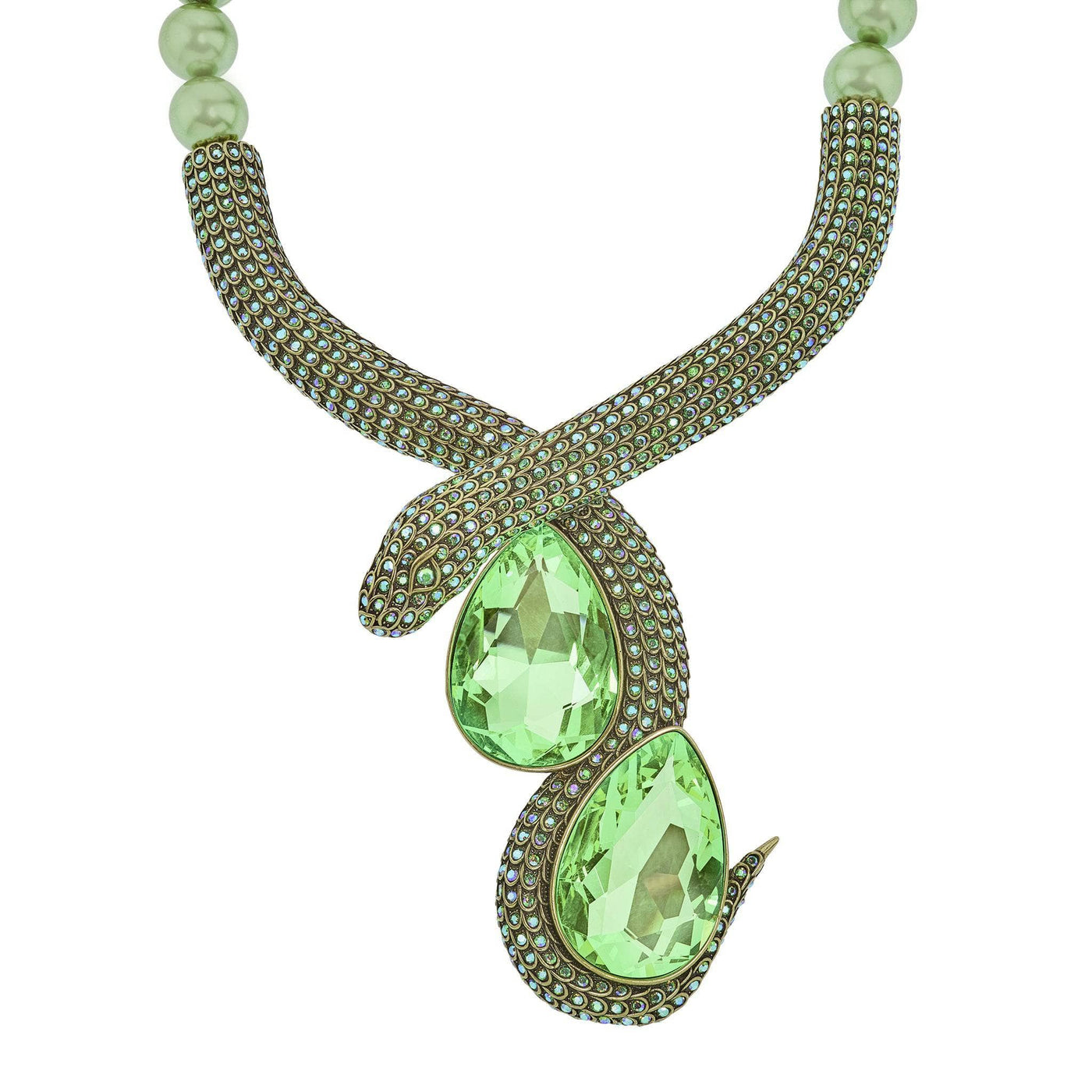 HEIDI DAUS®"Serpentina" Beaded Crystal Snake Necklace