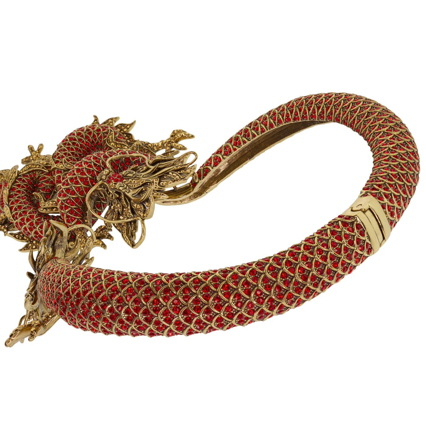 Heidi Daus®"Empress of the Flame" Crystal Dragon Collar Necklace