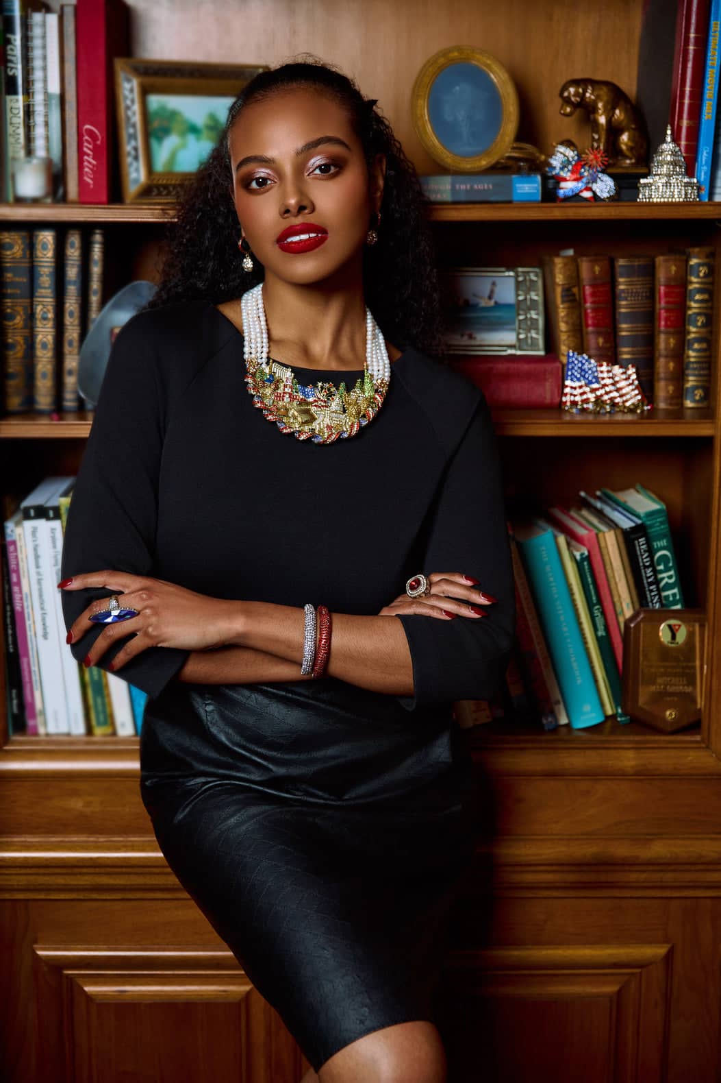 HEIDI DAUS®"Live Free & Sparkle" Beaded Crystal  Sparklescape Necklace