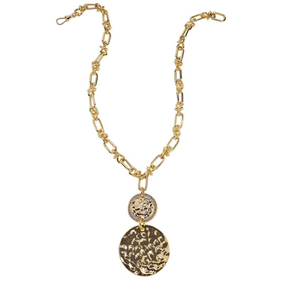 Heidi Daus®"Forever Fabulous" Crystal & Chain Disc Drop Necklace