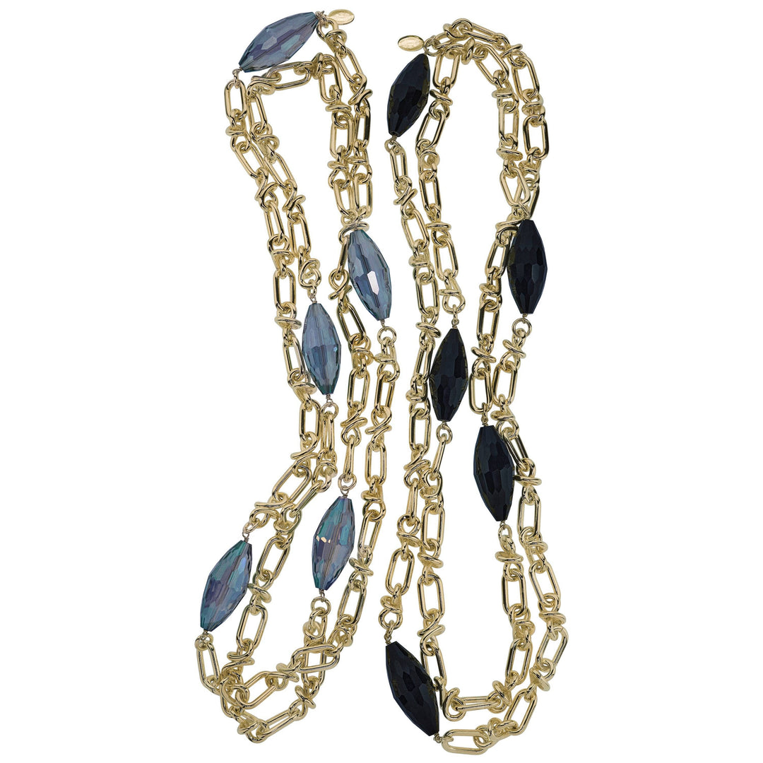 Heidi Daus®"Forever Fabulous" Long Beaded Chain Station Necklace HEIDI DAUS®