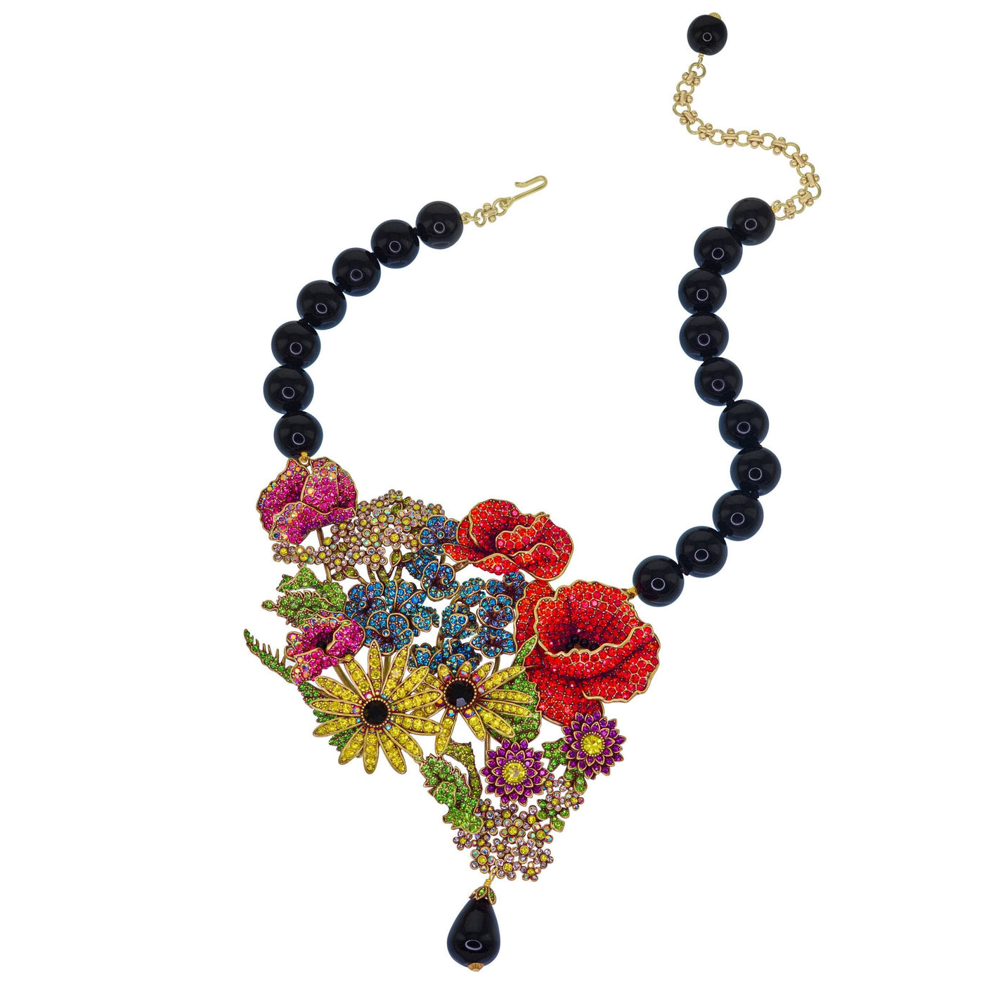 Heidi Daus®"Wildflower Garden" Beaded Crystal Floral Necklace