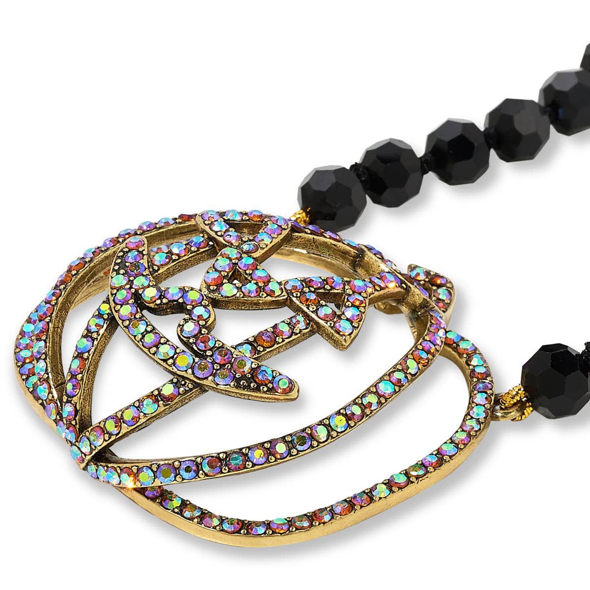 Heidi Daus®"Jackie-O’" Beaded Crystal Pumpkin Necklace