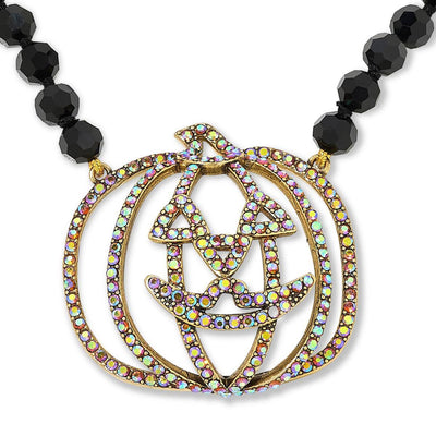 Heidi Daus®"Jackie-O’" Beaded Crystal Pumpkin Necklace