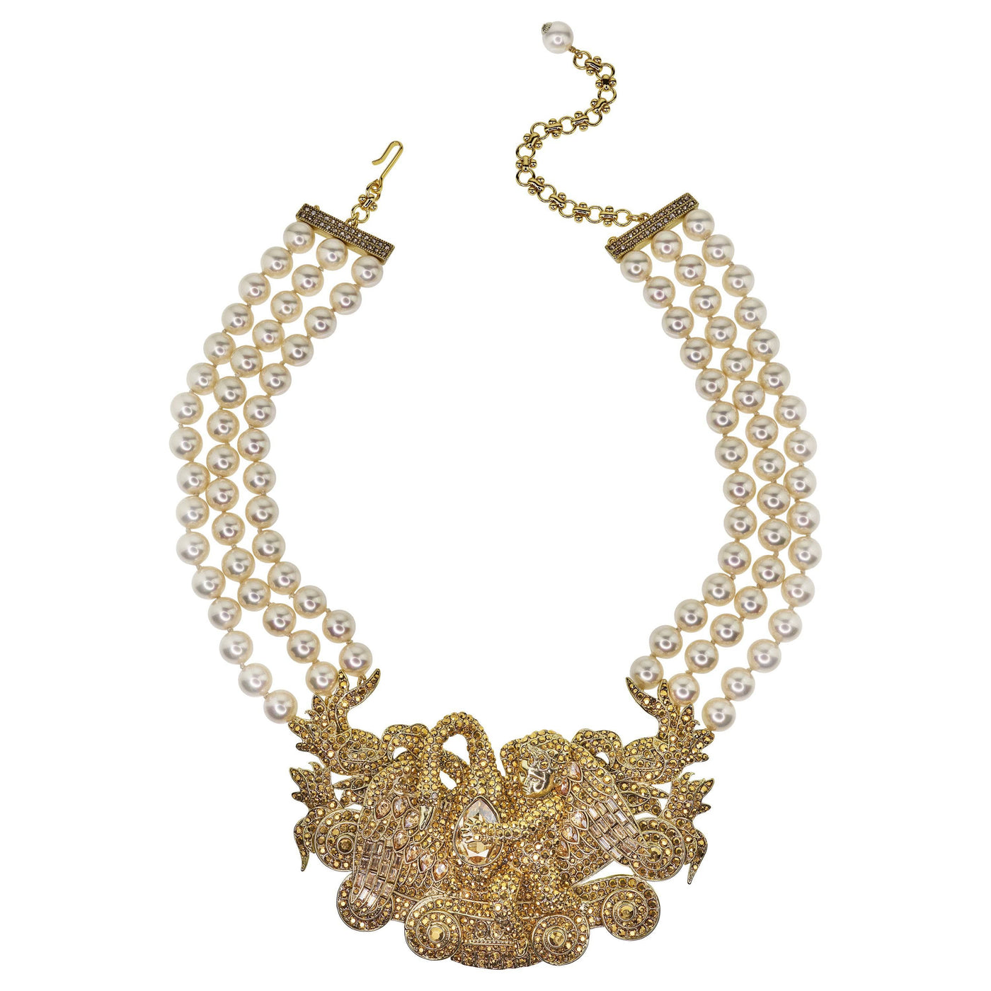 Heidi Daus®"Grace & Beauty" Beaded Crystal Statement Necklace