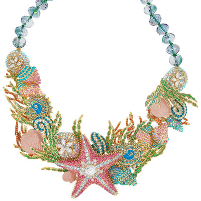 HEIDI DAUS® "Ocean View" Crystal & Enamel Statement Necklace