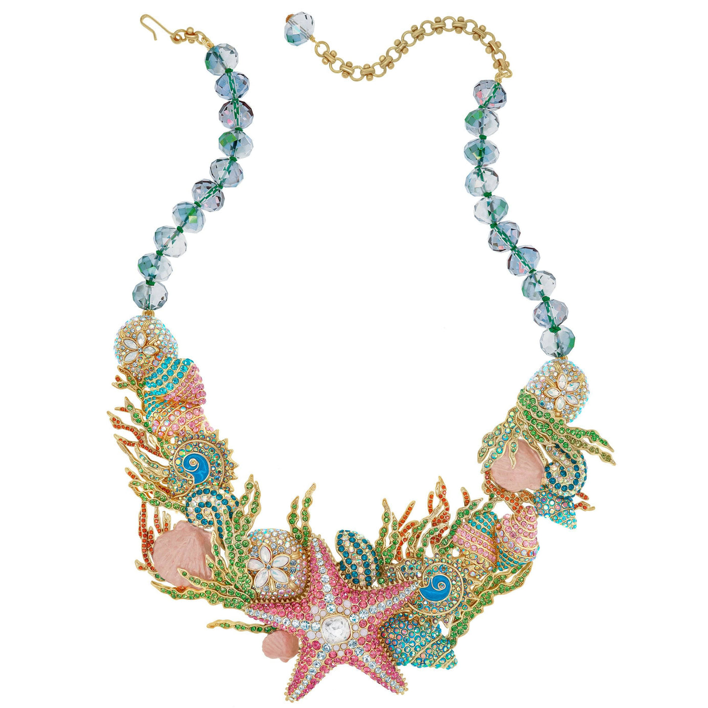 HEIDI DAUS® "Ocean View" Crystal & Enamel Statement Necklace