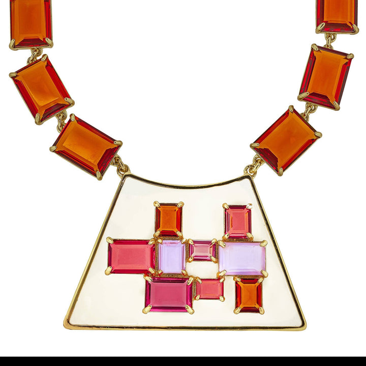 HEIDI DAUS®"Painted Desert" Crystal &amp; Enamel Deco Necklace HEIDI DAUS®