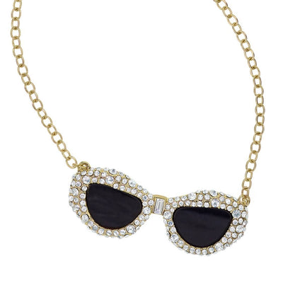 Heidi Daus®"Catch Me, Love Me!" Crystal Sunglasses Necklace