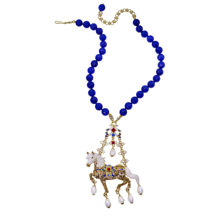 Heidi Daus®"Fanciful Filly" Beaded Crystal Horse Necklace HEIDI DAUS®