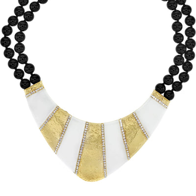 HEIDI DAUS®"Studio 68" Beaded Crystal & Enamel Necklace