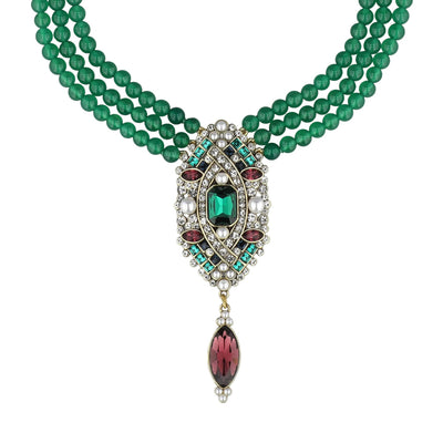 HEIDI DAUS®"From The Vault" Beaded Crystal Art Deco Necklace