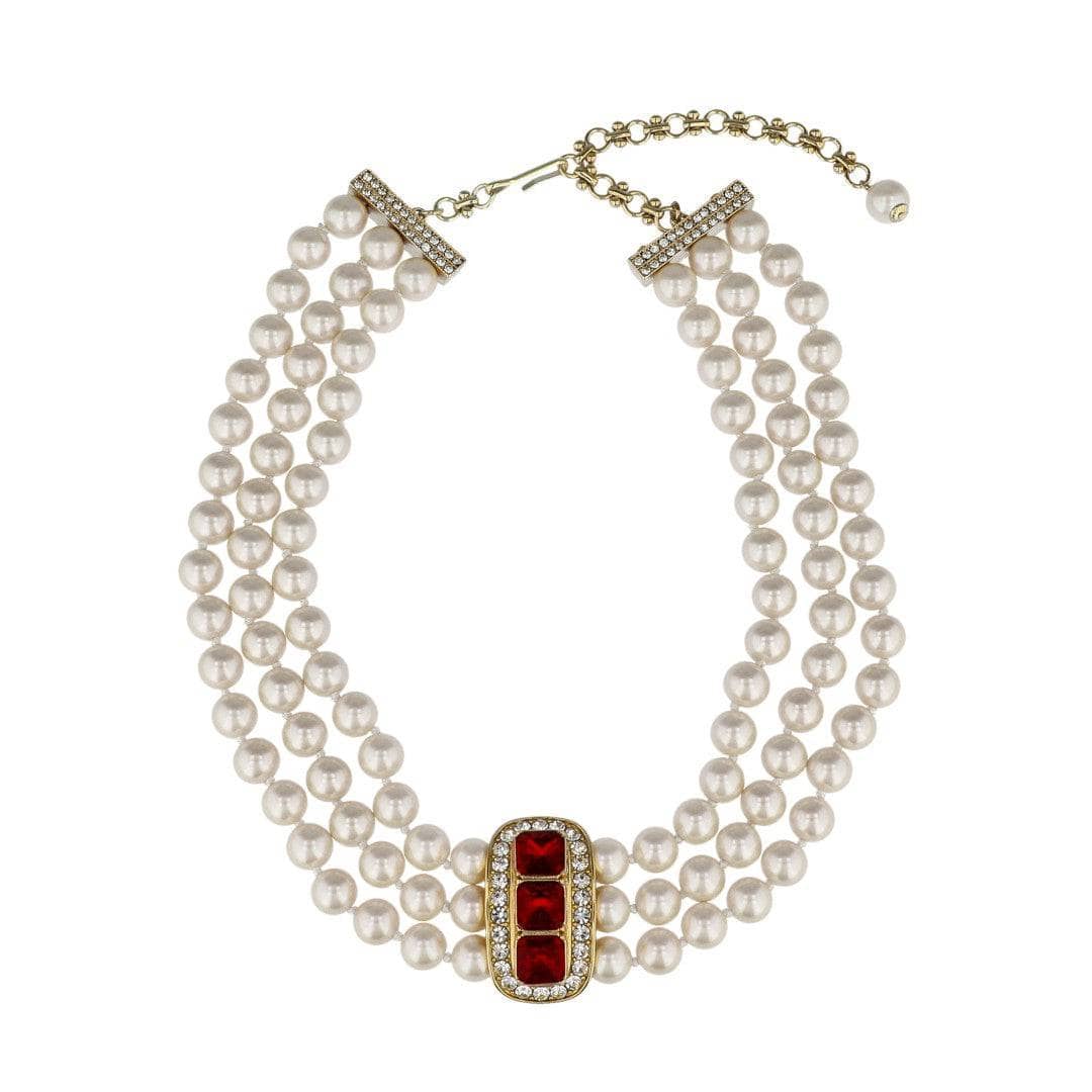 HEIDI DAUS®"Posh Classic" Beaded Crystal Art Deco Necklace