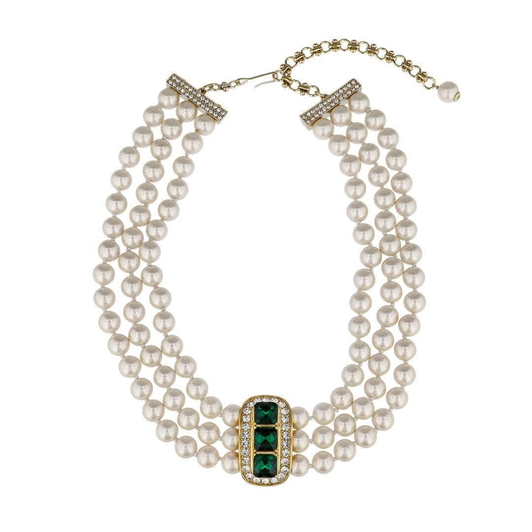 HEIDI DAUS®"Posh Classic" Beaded Crystal Art Deco Necklace