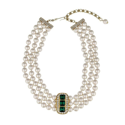 HEIDI DAUS®"Posh Classic" Beaded Crystal Art Deco Necklace