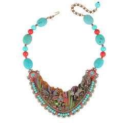 HEIDI DAUS®"Southwest Sparkle" Beaded Crystal Sparklescape Necklace HEIDI DAUS®