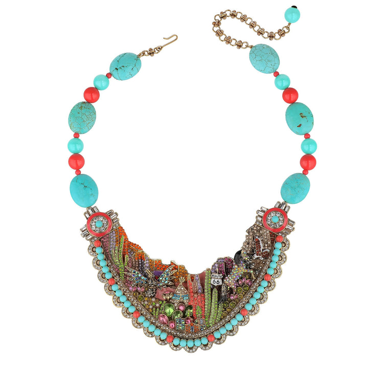 HEIDI DAUS®"Southwest Sparkle" Beaded Crystal Sparklescape Necklace HEIDI DAUS®