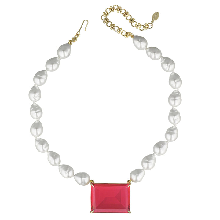 HEIDI DAUS®"Devil Wears Heidi" Beaded Pearl Pendant Necklace HEIDI DAUS®