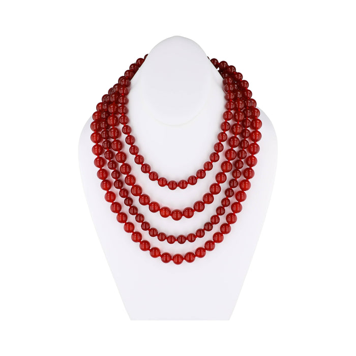 HEIDI DAUS® Elegant Essentials Genuine Carnelian Luxe Layering Strand Necklace