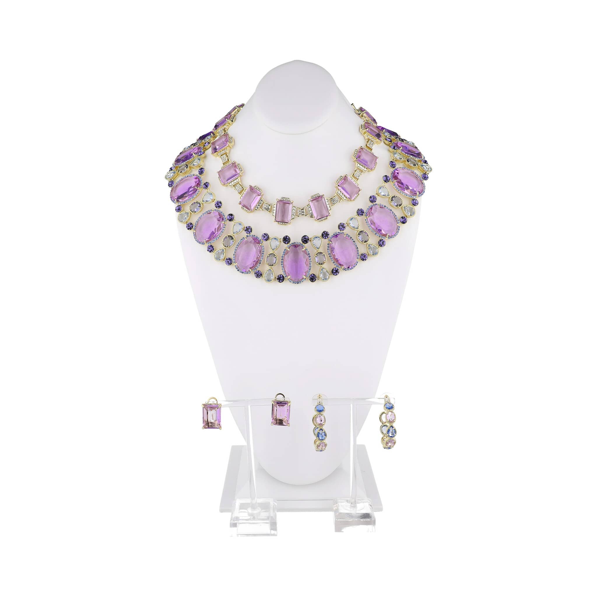HEIDI DAUS® “Violet Moda Roma” 4-Piece Crystal Styling Suite — Large