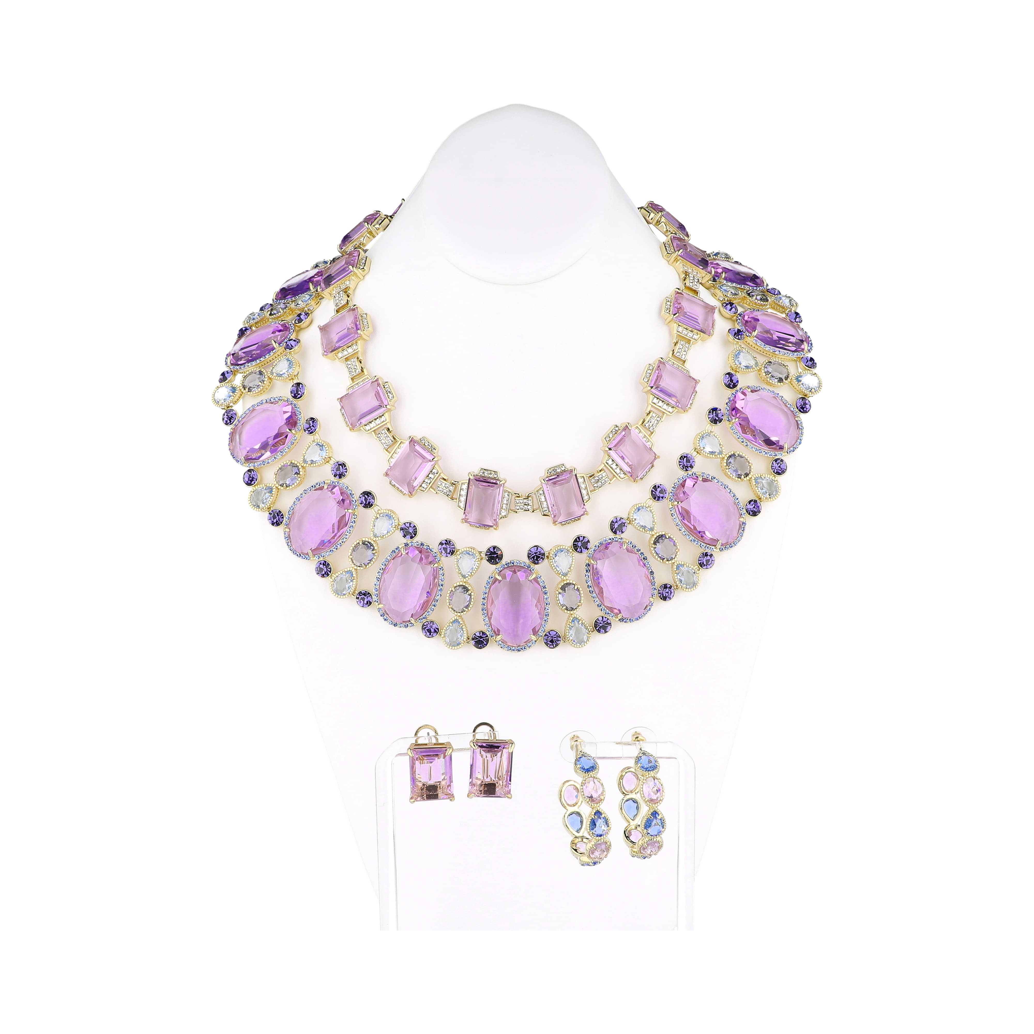 HEIDI DAUS® “Violet Moda Roma” 4-Piece Crystal Styling Suite — Large