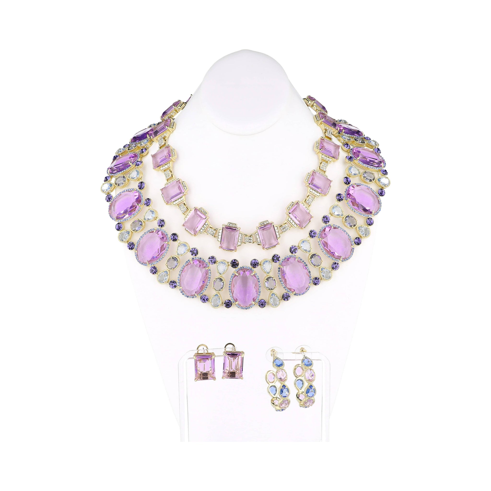 HEIDI DAUS® “Violet Moda Roma” 4-Piece Crystal Styling Suite — Large