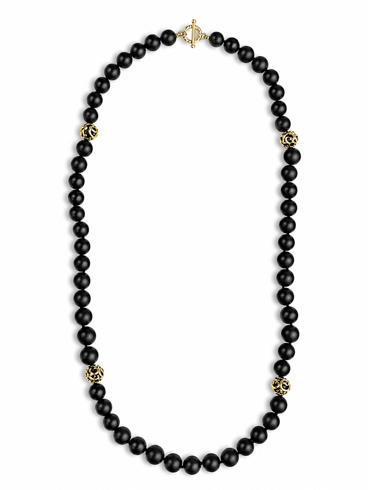 HEIDI DAUS® “Rooted Elegance” 50-Inch Heritage Scrollwork Wood Necklace