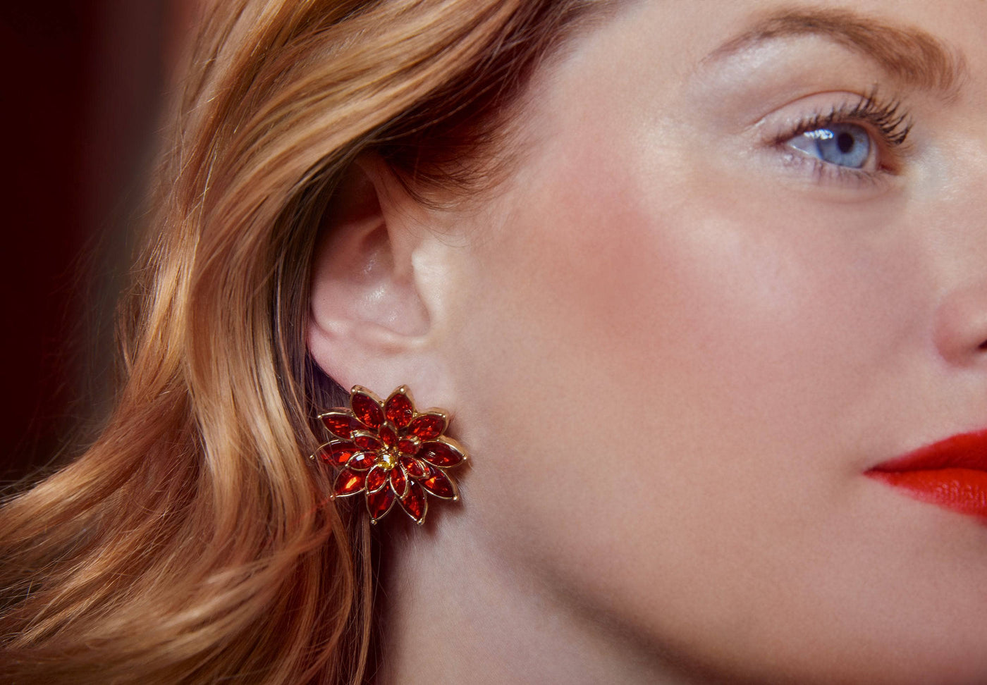 HEIDI DAUS®"Marquis Magic" Crystal Floral Button Earrings
