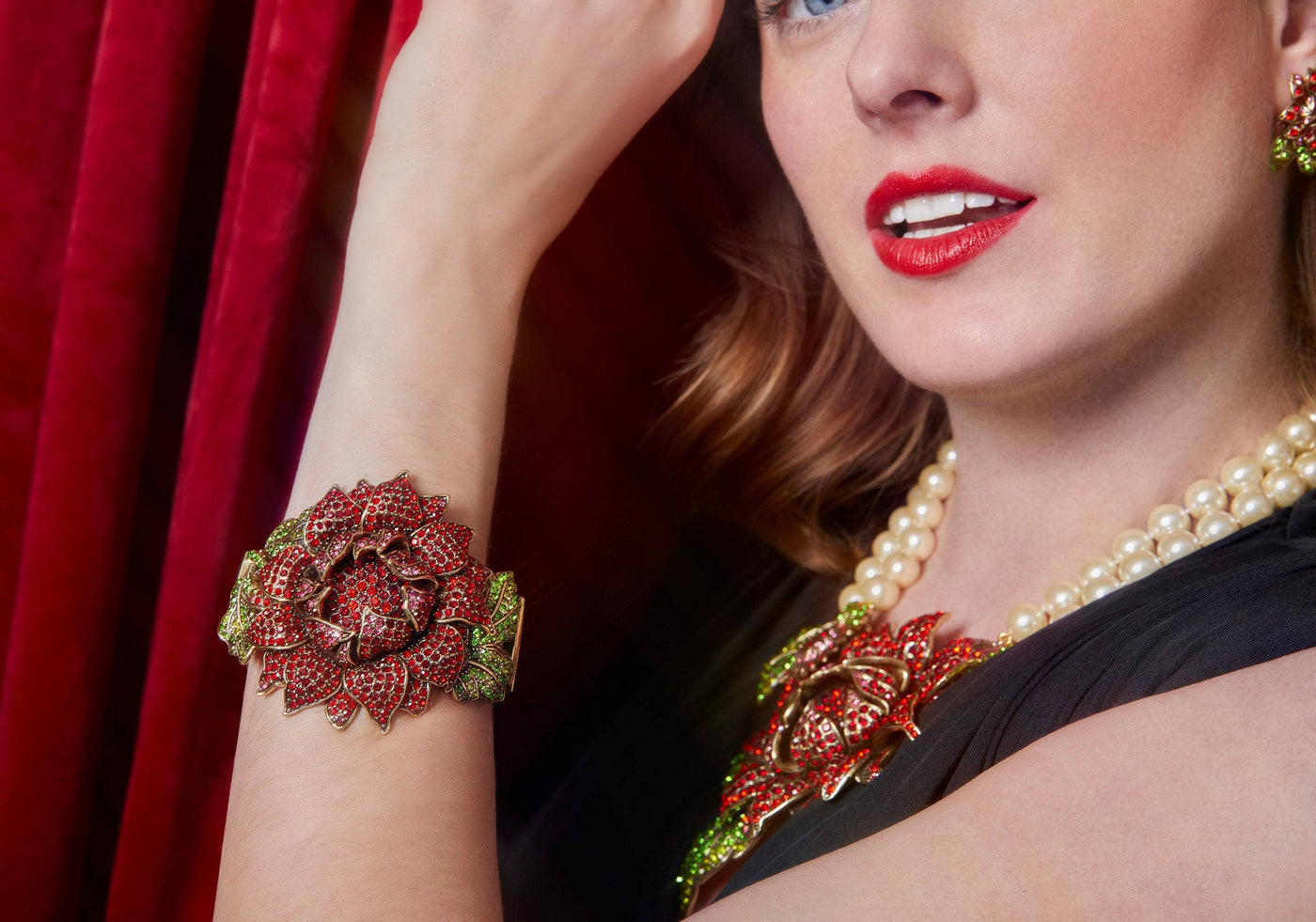 HEIDI DAUS®"Late Bloomer" Crystal Flower Bracelet