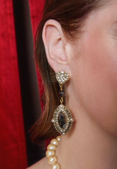 Heidi Daus®"Marquis Of Chic" Beaded Crystal Dangle Earrings