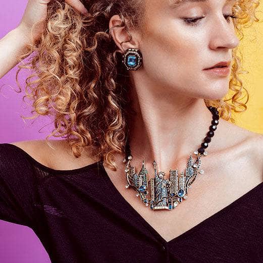 HEIDI DAUS®"New York, New York" Beaded Crystal Sparklescape Necklace HEIDI DAUS®