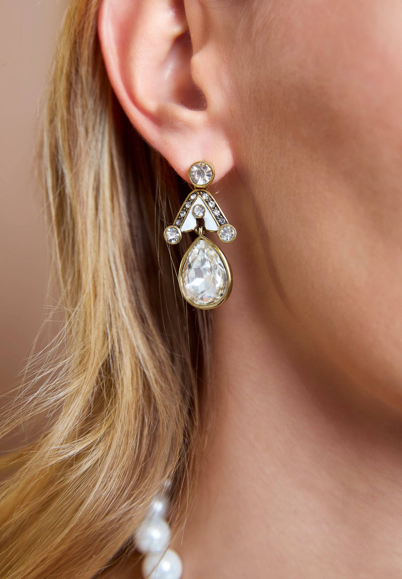 HEIDI DAUS®"Draped in Deco" Crystal Deco Drop Earrings