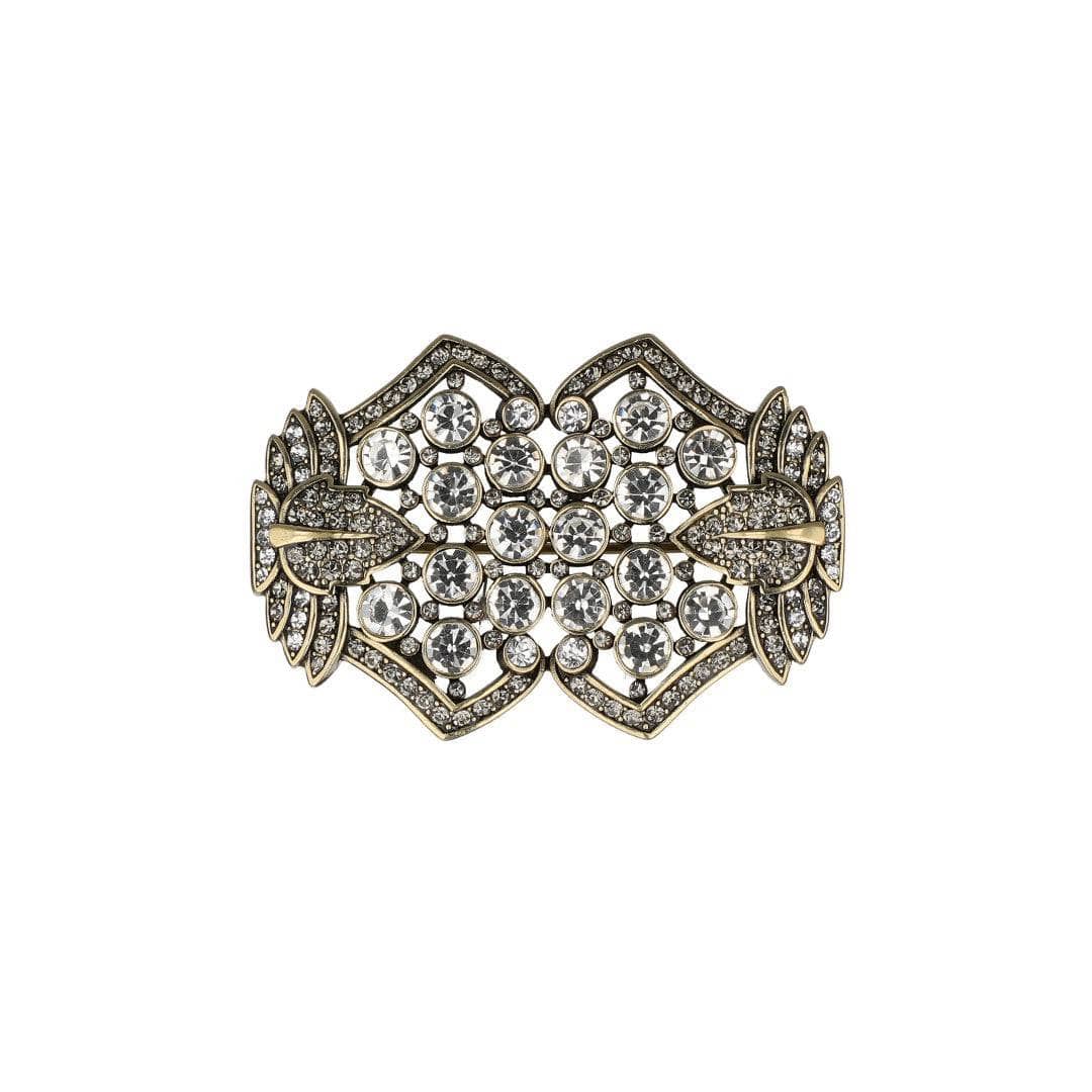 HEIDI DAUS® "Halting Glamour" Crystal Art Deco Pin