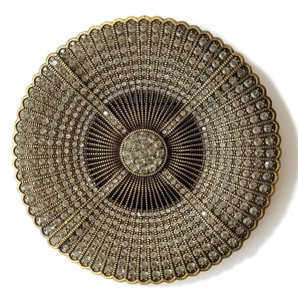 HEIDI DAUS®"Belgian Disc" Art Deco Pin/Brooch