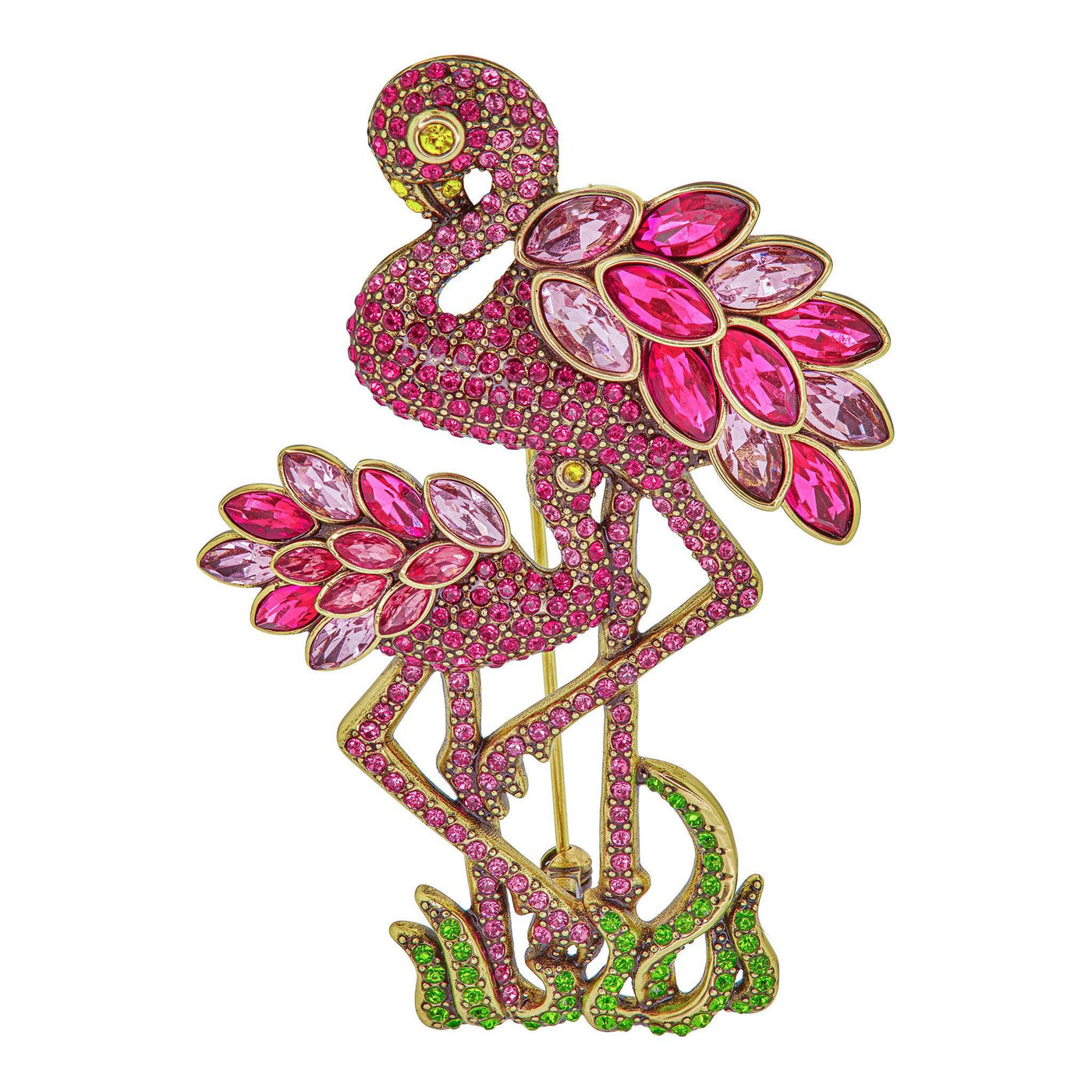 HEIDI DAUS®"Shore Thing" Crystal Flamingo Pin