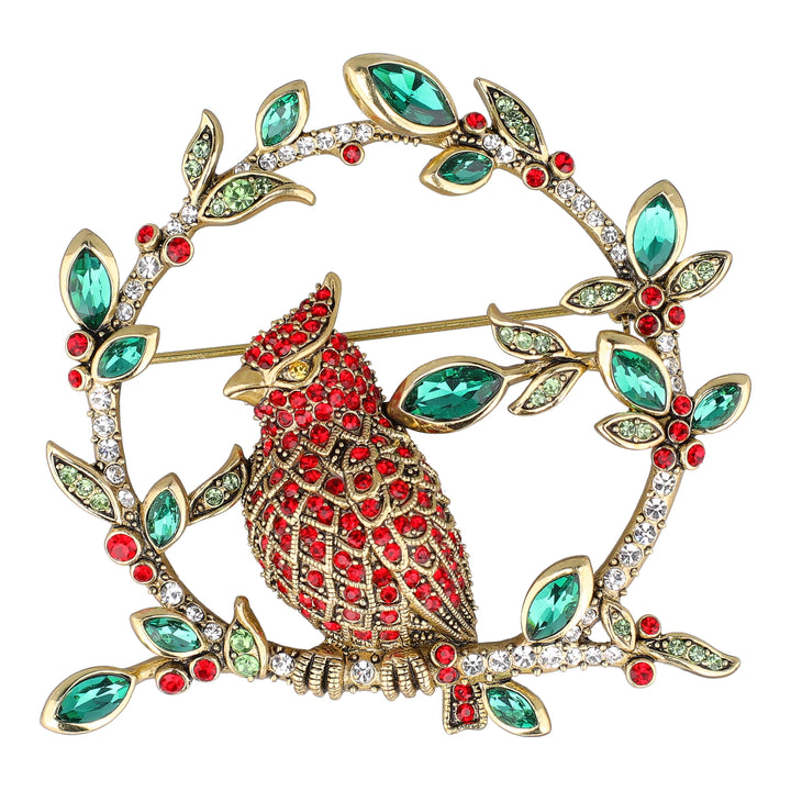 Heidi Daus® "Cardinal Rules" Crystal Brooch — view 1