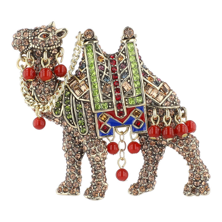 HEIDI DAUS® "Petite Elegant Expedition"  Crystal Camel Pin/Brooch