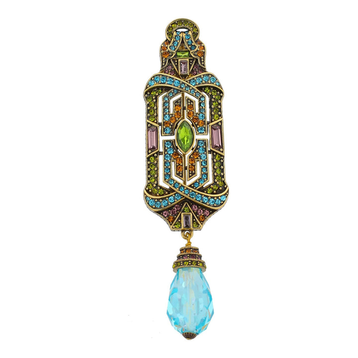 HEIDI DAUS® "Deco Edition" Crystal Art Deco Drop Brooch