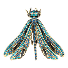HEIDI DAUS® "Wings of Wisdom" Crystal Dragonfly Brooch